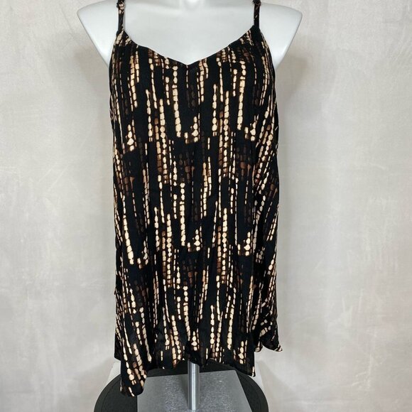 NWT Torrid Sophie Black Ikat Crinkle Gauze Cami - Picture 4 of 9